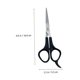 thumbnail image 4 of Juego de tijeras de barbero profesionales de acero inoxidable con mango ergonómico para mayor comodidad., 4 of 5