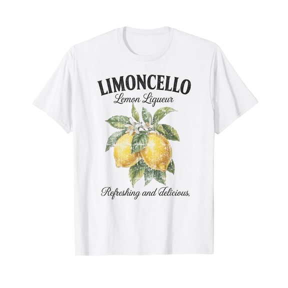 Limoncello Italy Vintage Refreshing Lemon Vacation Men Woman T-Shirt
