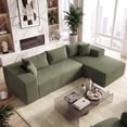 thumbnail image 2 of Costway 110.5" Modular Sectional Sofa with Deep Seats & Comfy Backrests, Comfy Armrests Green, 2 of 9