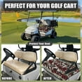 thumbnail image 4 of Renewold Golf Cart Seat Cover Quick Dry Comfort Golf Cart Towel Blanket with Pockets Keeps Seat Cool and Clean Fit for All Weather, 52" x 32", American Tribal Cow Print Red, 4 of 7