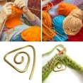 thumbnail image 4 of Hyknon Tools Cable Knitting Needle Stainless Steel Practical Knitting Needle, Cable Knitting Needle/Shawl Pin, Handmade Knitting Tool Tools, 4 of 5