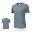 thumbnail image 5 of Gyexs Mens Quick Drying Swim Shirt Short Sleeve T Shirts UPF 50+ Athletic Running Gym Workout Tee Tops Grey, Size XXL, 5 of 5