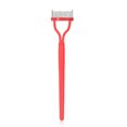 thumbnail image 1 of Pincel de pestañas Peine Peine Negro Rosa Arco Diseñado Premium Cosmetic Cepillos Herramientas de acero inoxidable Herramientas de maquillaje con shell protector rosa Inevent CE001557-02, 1 of 7