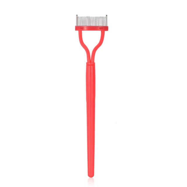 Pincel de pestañas Peine Peine Negro Rosa Arco Diseñado Premium Cosmetic Cepillos Herramientas de acero inoxidable Herramientas de maquillaje con shell protector rosa Inevent CE001557-02