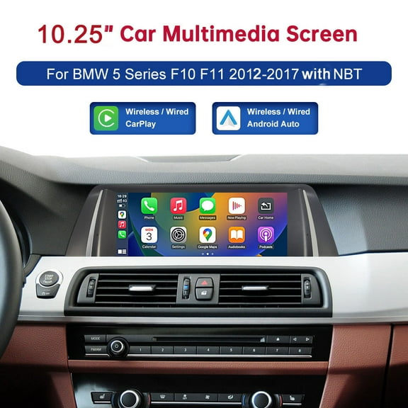 Road Top 10.25 Touchscreen Car Stereo Multimedium for BMW 5 Series F10 F11 with NBT System Wireless Carplay Android Auto Radio Receiver Navigation Bluetooth