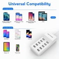 thumbnail image 4 of OUSITAID USB Wall Charger 10-Port USB Charger Station with Rapid Charging Auto Detect Technology Safety Guaranteed Family-Sized Smart USB Ports for Multiple Devices Smart Phone Tablet Lap, 4 of 7