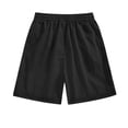 thumbnail image 4 of Long Shorts for Women Trendy Only Moment High Waist Casual Shorts Flat Cloth Sport Shorts Summer Athletic Cycling Hiking Sports Shorts Black,L, 4 of 8