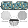 thumbnail image 7 of FUIALDOLG Penguins Automotive Sunshade Comes with Storage Bag, Keep Car Interior Cool,Universal Windshield Sun Shade Fit for Cars, Off-road Vehicle, Trucks, SUV (52.95x16.14 inch), 7 of 7