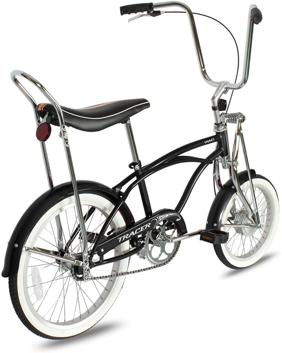 Wonder Wheels 16 Inch Lowrider Hi-Ten Steel Drum Brake Single Speed Bicycle w/ Alloy Rims - Matte Black