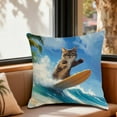 thumbnail image 6 of Tuvgenk Linen Pillow Cover 18x18 Inch with Zipper, Colorful Printed Decorative Throw Pillow Covers for Couch Indoor Outdoor Living Room Bedroom, 6 of 6