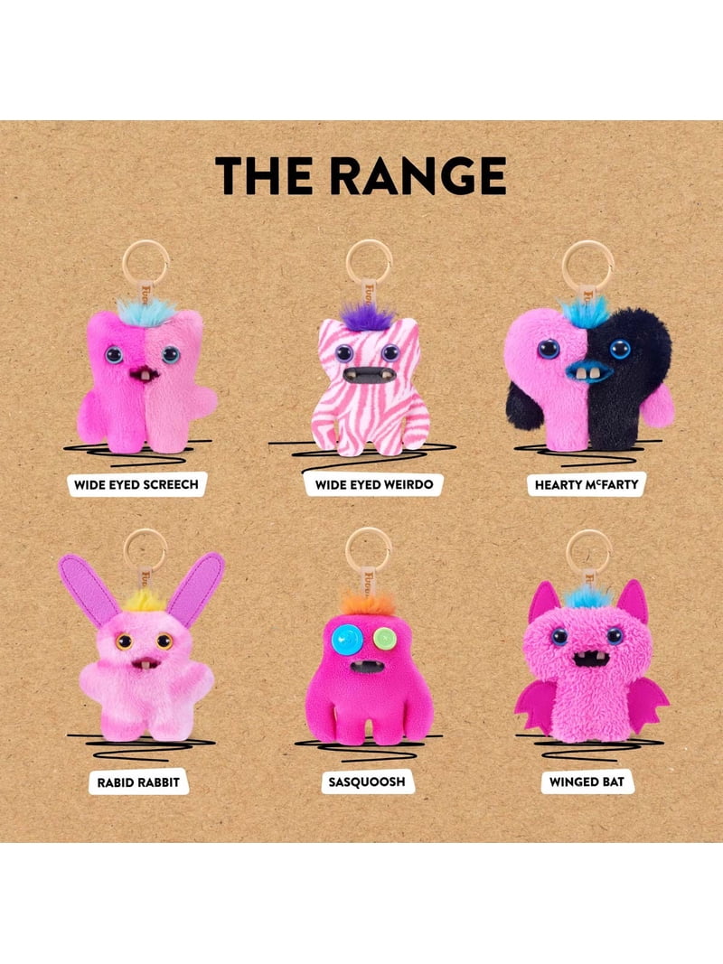 Fuggler - Baby Pinkles - Wided Eyed Weirdo 3.5-Inch Plush Keyring