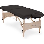 INNER STRENGTH Portable Massage Table Package ELEMENT Incl. Deluxe Adjustable Face Cradle, Face Pillow & Carrying Case Black