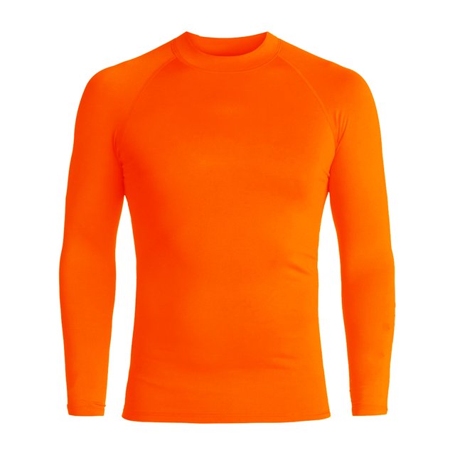 Junior Guards Long Sleeve UV Protective Rashguard - Orange - M