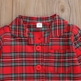 thumbnail image 4 of Girls Pajama Set Plaid Long Sleeve Button Down Soft Comfortable Sleepwear Nightwear Two Piece Outfit, 4 of 4