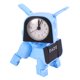 thumbnail image 3 of BRIGHTFUFU Reloj despertador con forma de robot Reloj despertador electrónico multifuncional (perro azul), 3 of 8