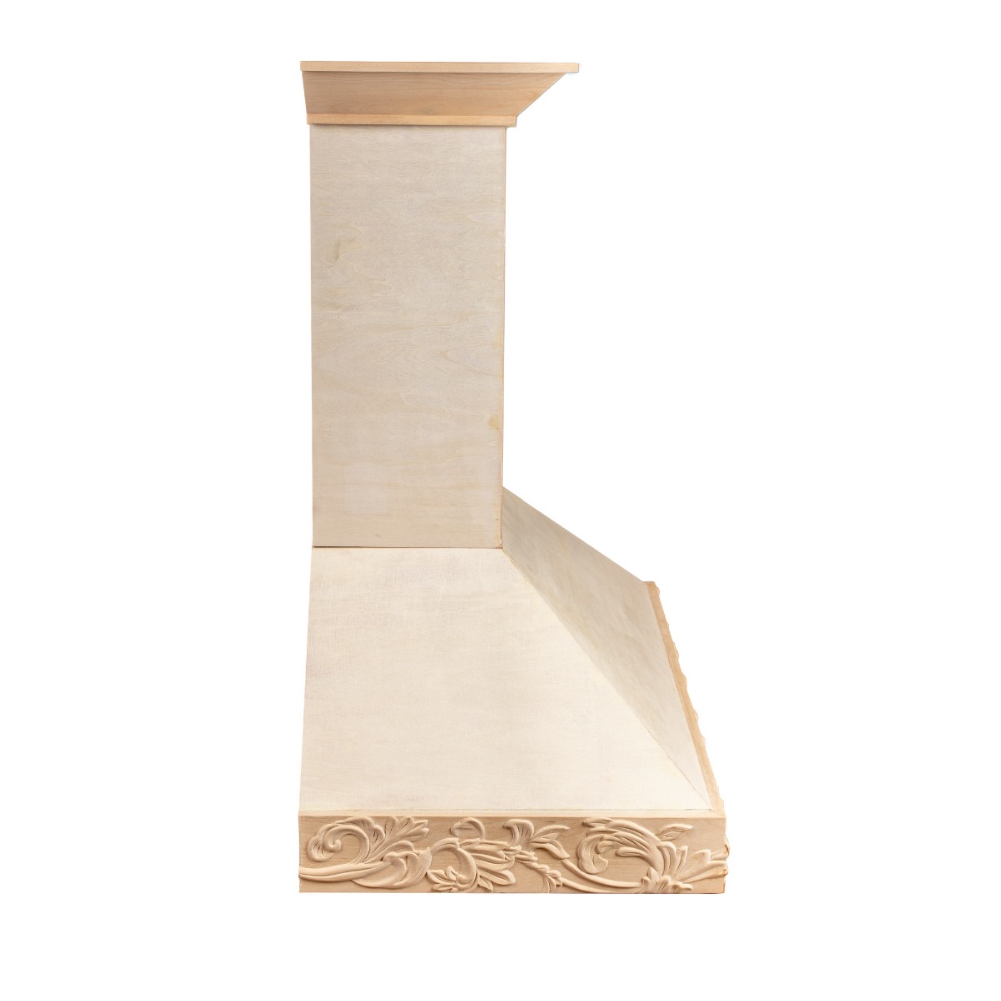 unfinished wood hood