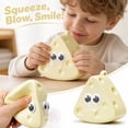thumbnail image 2 of Simulated Cheese Squishy Hand‑Squeezable Fidget Play Toy, Slow‑Rise Anxiety Relief Sensory Toy, Portable Decompression Toy for Boys Girls, Office Classroom & Celebration Gift(1PCS), 2 of 5