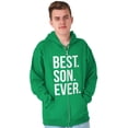 thumbnail image 5 of Best Son Ever Relatives Family Zip Hoodie Sweatshirt Men Brisco Brands M, 5 of 6