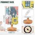 thumbnail image 3 of Cute Cats Table Lamp USB Bedside Desk Nightstand Lamp Printed Gifts Small Lamp Wood Base for Bedroom Living Room Kids Room College Dorm, 3 of 7