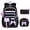 Black Purple, variant on Grils Backpack Set for School with Lunch Bag Pencil Case 3Pcs Cute Kids Teens Bookbag for Kindergarten Elementary Preschool Middle School, Black Purple