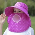 thumbnail image 6 of PATLOLLAV Sun Cap Fishing Hat Wide Brim Hat with Detachable Face Cover & Neck Flap Outdoor Sun Protection Hat for Women, 6 of 6