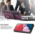 thumbnail image 4 of Allytechgroup Wallet Case Compatible with Samsung Galaxy A13 4G, RFID Blocking Shockproof Stand Slim Fit Case Cover for Women Men, Purple, 4 of 8