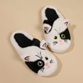 thumbnail image 3 of Oyedens Cat Slippers Cute Animal Indoor Slippers House Fluffy Slides for Women Cushion Slides Furry Slippers, 3 of 5