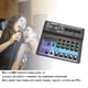 thumbnail image 3 of Mini Mesa de Mezclas USB Mezclador de 6 Canales Potencia Integrada de 48 V Compatible con BT Diseño Compacto para Producción de Música en Casa Canto en Vivo ANGGREK Otros, 3 of 8