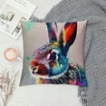 thumbnail image 2 of Qinduosi Cute Animal Rabbit Bunny Back PillowcaseThrow Pillow Covers DecorCushion Case (ps Rabbit Back,, 2 of 5