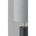 thumbnail image 2 of Adesso Dean Table Lamp, Black Poplar Wood with Antique Brass Accent, 2 of 4