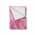 thumbnail image 2 of Pale Pink Soft Flannel Fleece Throw Blanket, Abstract Mosaic Style Geometric Dimension Fractal Polygonal Illustration, Cozy Plush for Indoor and Outdoor Use, 60" x 80", Magenta Fuchsia, by Ambesonne, 2 of 6