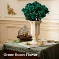 thumbnail image 5 of Set de construcción de ramo de rosas verdes iATOM de 12 piezas, flores artificiales, 5 of 5