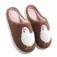 thumbnail image 5 of ZELAND Cozy Chicken Animal House Slippers for Men & Women - Warm, Plush, Anti-Slip Winter Indoor Shoes, 5 of 5