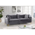 thumbnail image 4 of Meridian Furniture Naomi Contemporary Velvet Sofa in Gray, 4 of 8