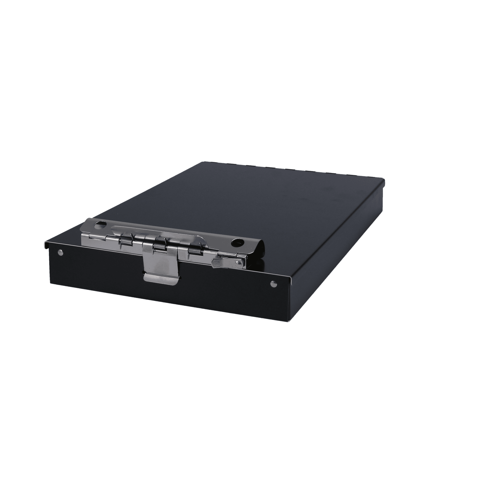 Saunders 11018 Redi-Rite Aluminum Storage Clipboard with 1 in. Clip Capacity for 8.5 in. x 11 in. Sheets - Black