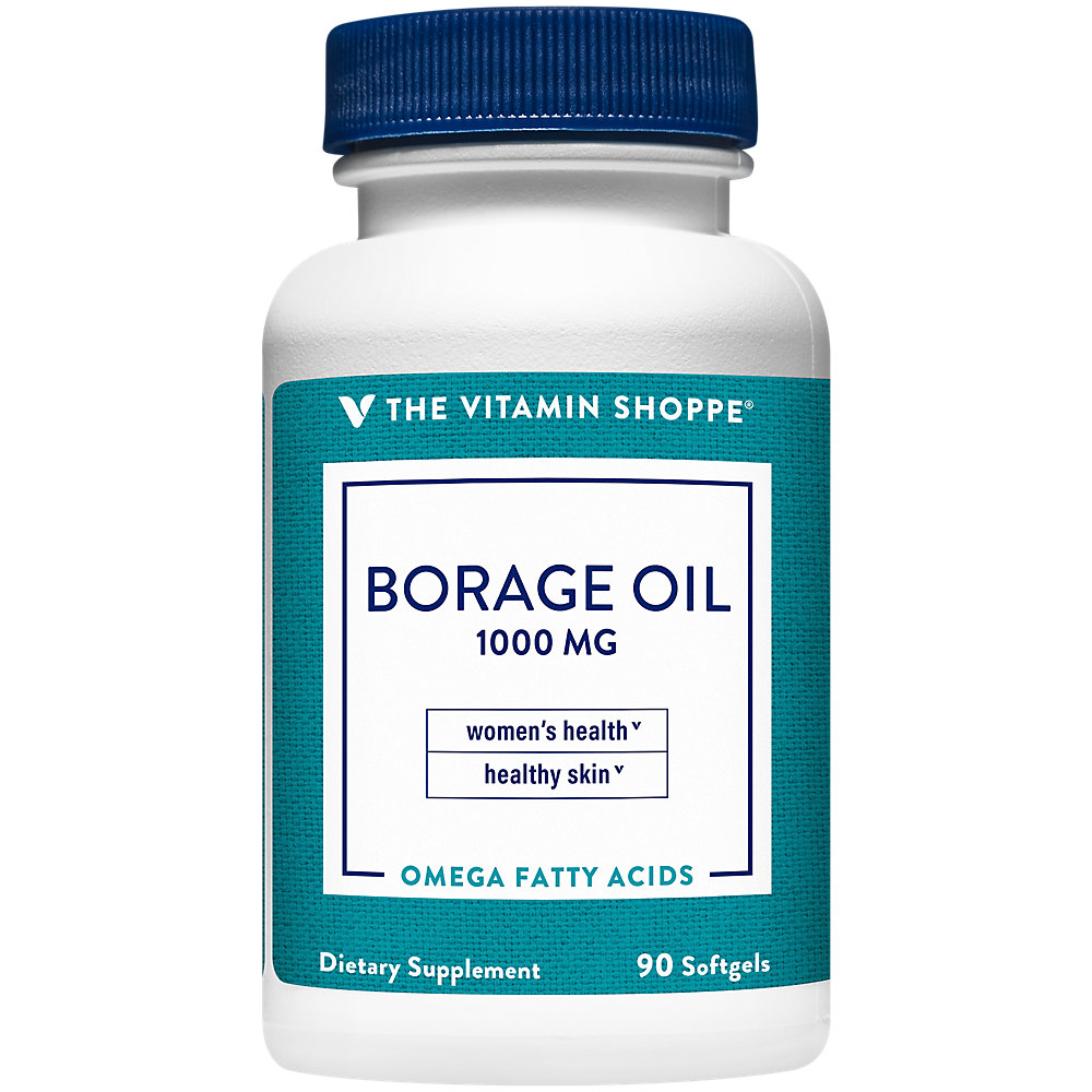 The Vitamin Shoppe Borage Oil 1,000MG (Black Currant), Women's Health Supplement, Supports
