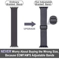 thumbnail image 4 of Solo Loop trenzado para Apple Watch Band 42mm o 44mm Nylon ajustable cinturón elástico pulsera Iwatch Series 3 4 5 Se 6 Correa Feliz Sencillez, 4 of 5