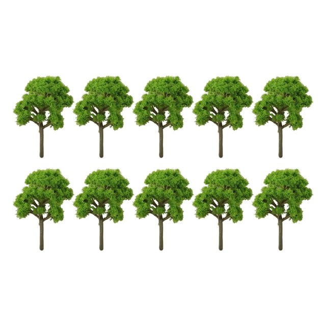 10pcs 7/9cm Plastic Model Train Artificial Miniature Tree Scenery Railway Decoration Building Landscape Accessories Toys