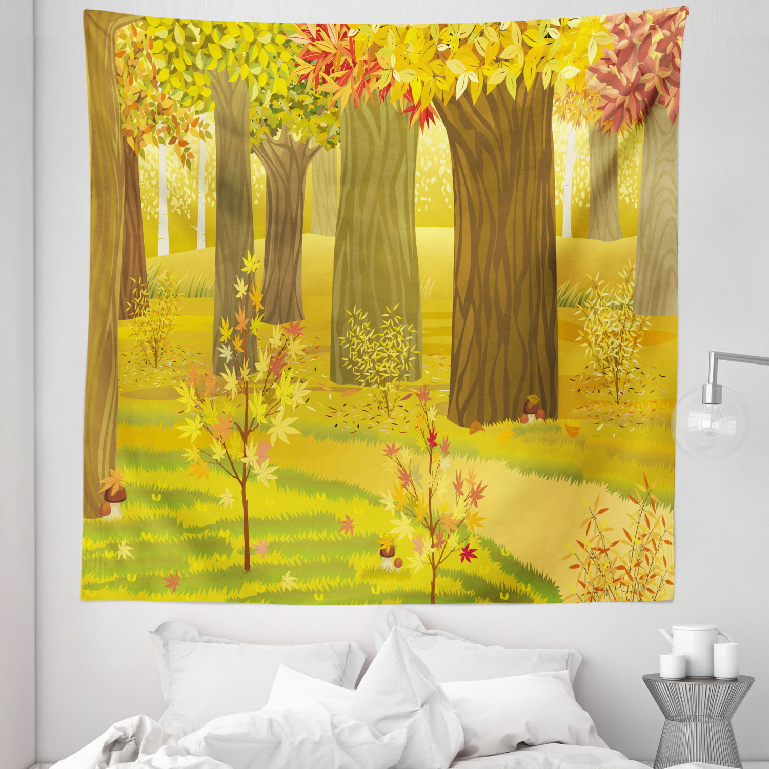 fantasy forest tapestry cloth poster shabby chic wall decor 