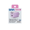 thumbnail image 7 of onn 32W Dual-Port USB-C & USB-A Wall Charger, Fast Charging, USB-IF Certified, Foldable Plug, Compatible with iPhone, iPad, AirPods, Samsung Galaxy, Note, Pixel Devices, & More - Purple, 7 of 7