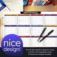 thumbnail image 2 of 2027 Full Desk Calendar - 11 x 17” Large Size 12 Month Planner - 2 Sided Vertical/Horizontal Reversible - Printed on Thick & Durable 80lb Cardstock (216 GSM) - 2 Per Pack, 2 of 7