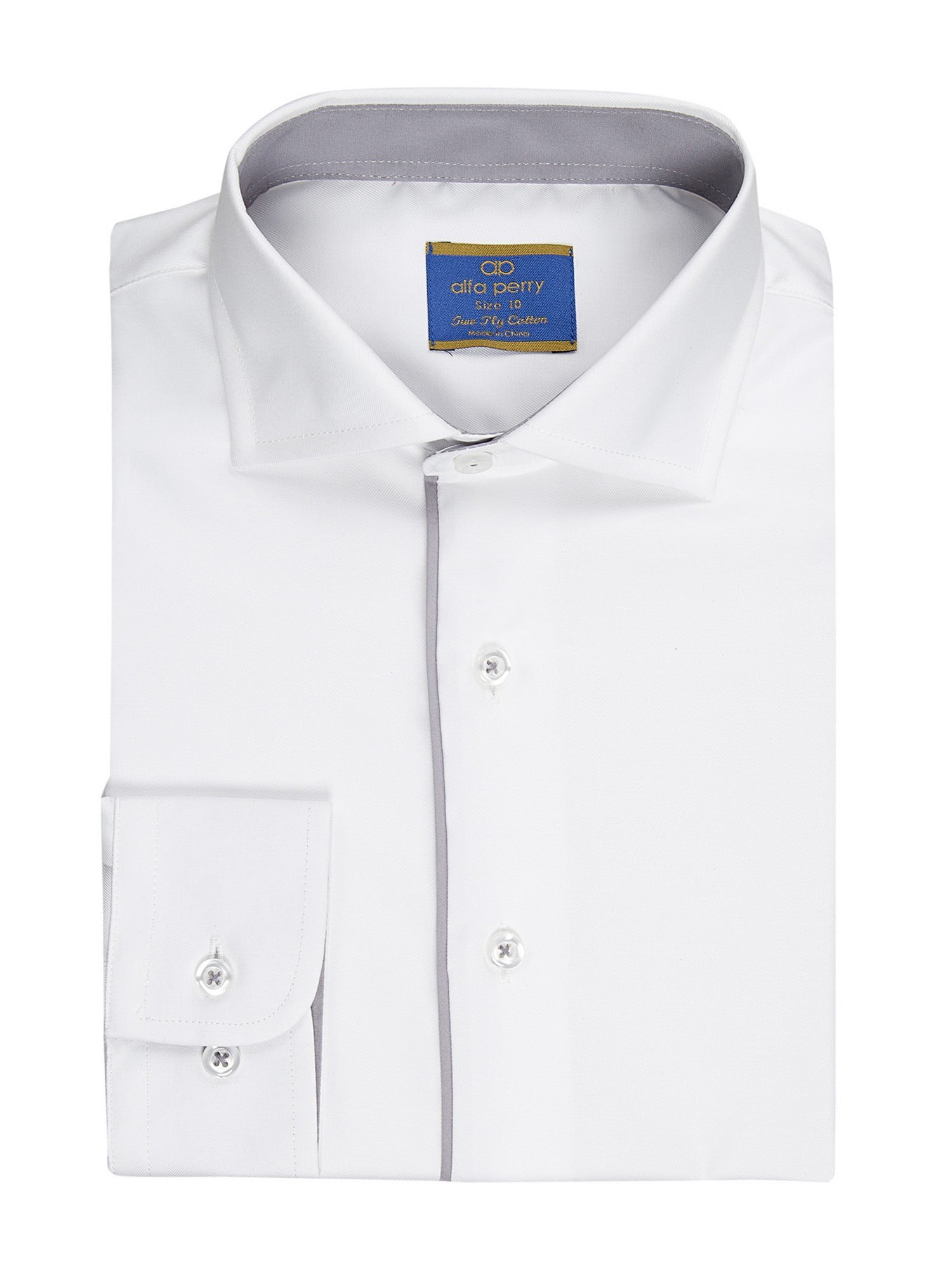 white long sleeve dress shirt walmart