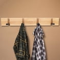 thumbnail image 3 of Perchero de pared plegable para abrigos y sombreros, ideal para dormitorio, decoración del hogar (4 ganchos), 3 of 12