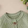 thumbnail image 3 of Baby Rompers Long Sleeve Infant Boys Girls Jumpsuits Clothes Autumn Solid Knitted Newborn Toddler Kids Overalls One Piece 0-18M, 3 of 5