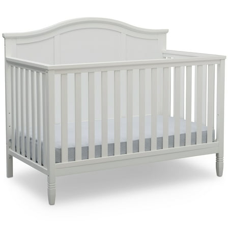 Delta Children Madrid 4-in-1 Convertible Baby Crib, Bianca (Best Cribs For Short Moms 2019)