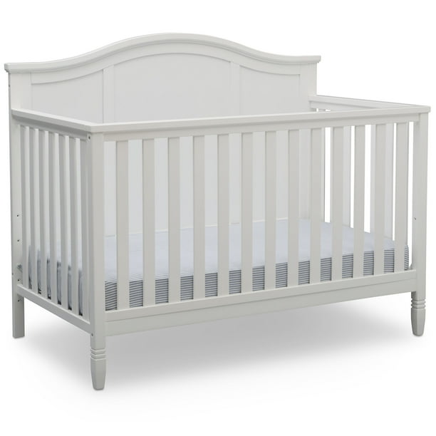 Delta Children Madrid 4 In 1 Convertible Baby Crib Bianca White