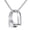 Silver, variant on Men's Stainless Steel Punk Lighter Ring Pendant Charm Titanium Necklace Gothic Biker Choker Chain Black