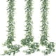 thumbnail image 1 of Xiao Hua Guirnalda de eucalipto artificial (paquete de 3), guirnalda de eucalipto artificial, plantas colgantes artificiales, enredaderas artificiales, 1,8 m, 1 of 5