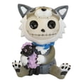thumbnail image 3 of Larger Furrybones Wolfgang Skeleton In Wolf Costume With Purple Sheep Figurine, 3 of 6