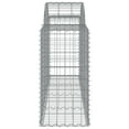 thumbnail image 3 of vidaXL Arched Gabion Baskets 13 pcs 200x50x80/100 cm Galvanised Iron, 3 of 4